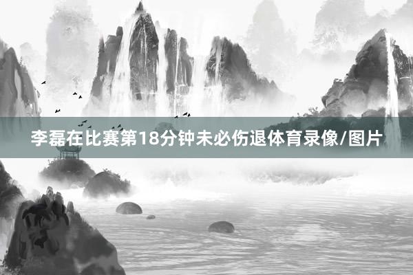 李磊在比赛第18分钟未必伤退体育录像/图片