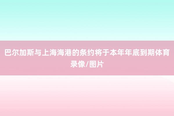 巴尔加斯与上海海港的条约将于本年年底到期体育录像/图片