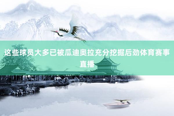 这些球员大多已被瓜迪奥拉充分挖掘后劲体育赛事直播