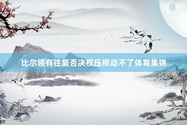 比尔领有往复否决权压根动不了体育集锦