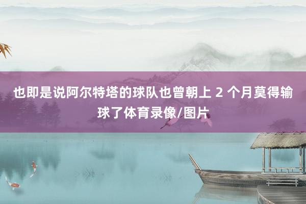 也即是说阿尔特塔的球队也曾朝上 2 个月莫得输球了体育录像/图片