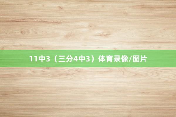 11中3（三分4中3）体育录像/图片