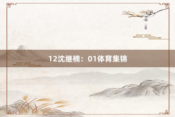 12　　沈继楠：01体育集锦