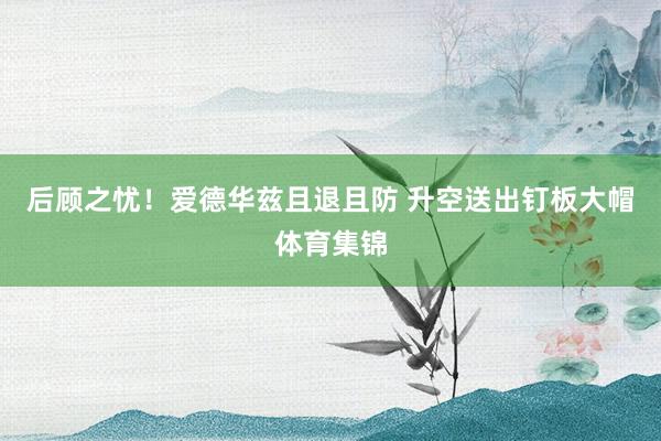 后顾之忧!爱德华兹且退且防 升空送出钉板大帽体育集锦