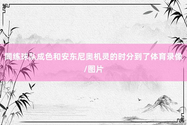 闇练球队成色和安东尼奥机灵的时分到了体育录像/图片