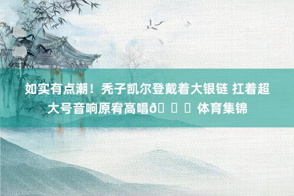 如实有点潮！秃子凯尔登戴着大银链 扛着超大号音响原宥高唱😂体育集锦