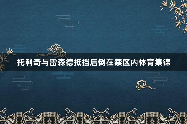 托利奇与雷森德抵挡后倒在禁区内体育集锦