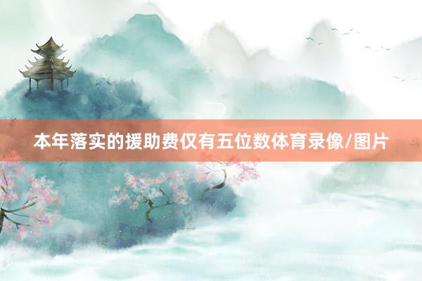 本年落实的援助费仅有五位数体育录像/图片