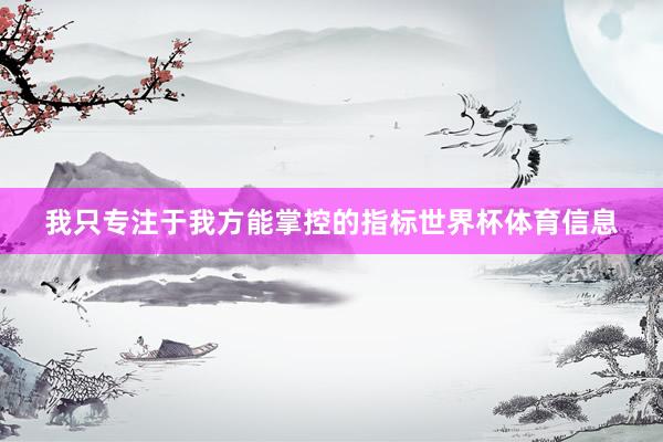 我只专注于我方能掌控的指标世界杯体育信息