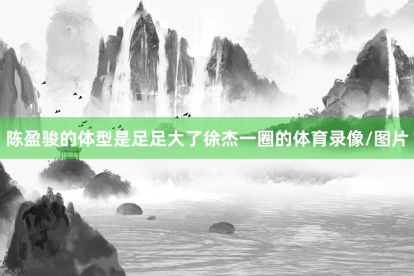 陈盈骏的体型是足足大了徐杰一圈的体育录像/图片