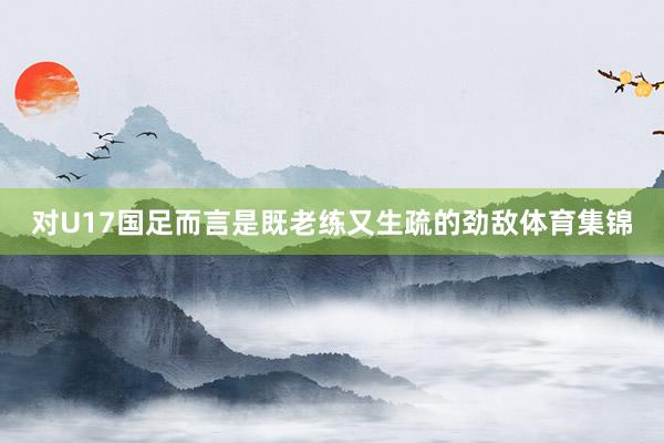 对U17国足而言是既老练又生疏的劲敌体育集锦
