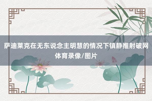 萨迪莱克在无东说念主明慧的情况下镇静推射破网体育录像/图片