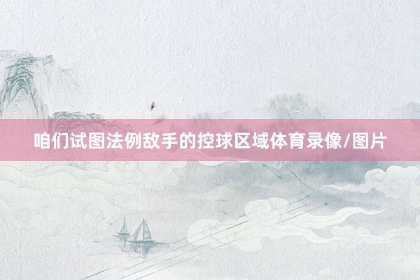 咱们试图法例敌手的控球区域体育录像/图片